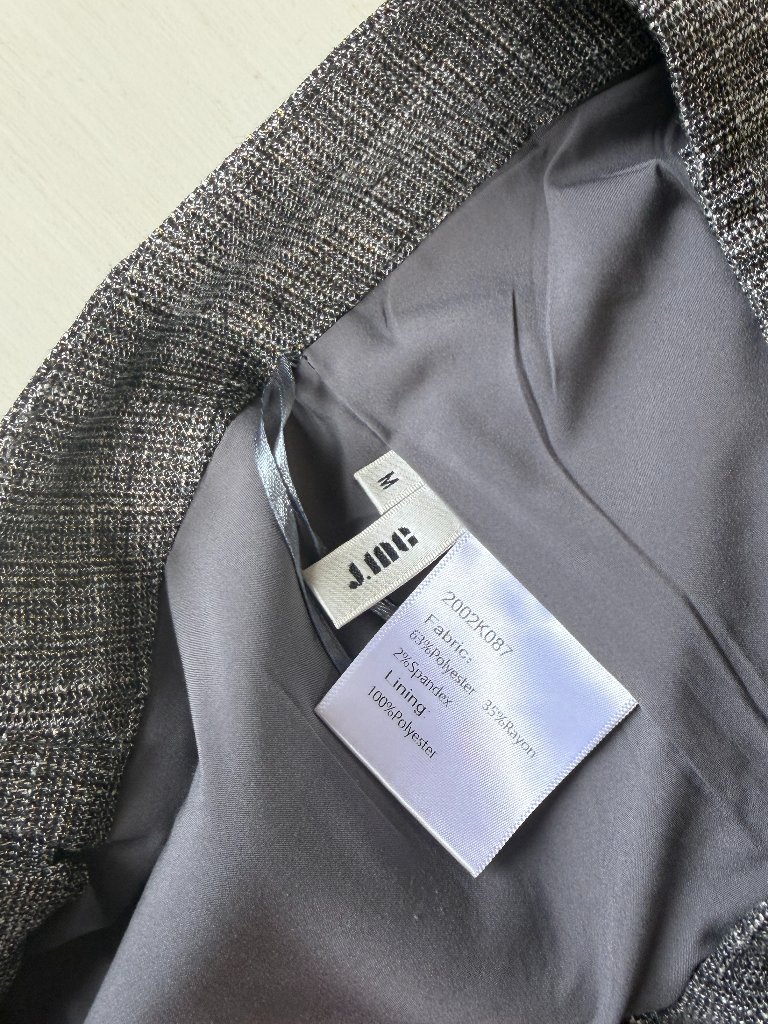 J.Ing Gray Metallic Tweed Shorts — image 5 of 7
